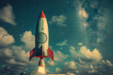 bitcoin growth to the moon on a rocket. Rapid growth of cryptoassets, launch of new tokens on crypto exchanges