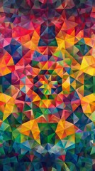 Fototapeta na wymiar Abstract colorful geometric pattern