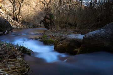 wild montain stream in Tureni gorges - 763230567