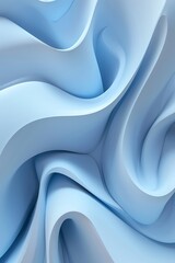 A picture of a cyan rippled surface, ice material in wavy and swirl style, 3D rendered soft white...