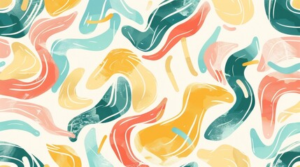 Abstract colorful brush strokes pattern