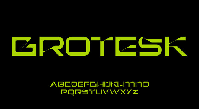 Modern abstract font vector