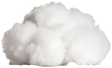 Fluffy cloud with transparent background