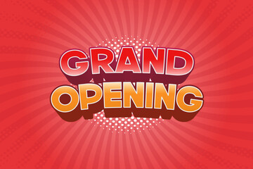 Grand Opening Text Effect