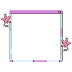 Ui Frame With Floral