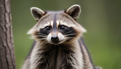A Raccoon With A Comical Expression Its Eyes Wide Upscaled 2