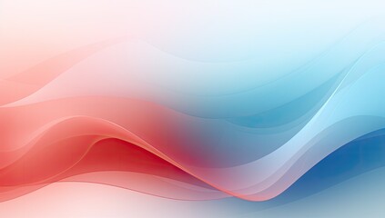 Fototapeta premium abstract background with smooth lines in red and blue colors, illustration