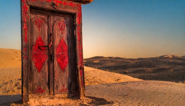 Exodus: Passover. The door painted with the blood.