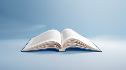 Fototapeta premium Open book side view mockup. Realistic flipping pages, education, paper, open, literature, nature, imagination, read, page, creative, ecology, environment, travel, vacation.