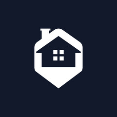 House location logo design template