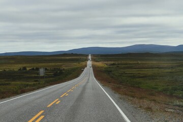 Straße im Lappland