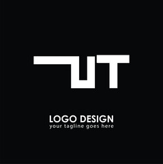 UT UT Logo Design, Creative Minimal Letter UT UT Monogram