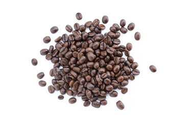 coffee beans on white background