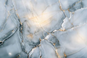 Elegant natural marble stone background, illuminated with warm light and golden highlights