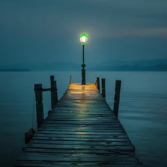 Foto op Plexiglas pier on the lake ©  KaloKhan2024