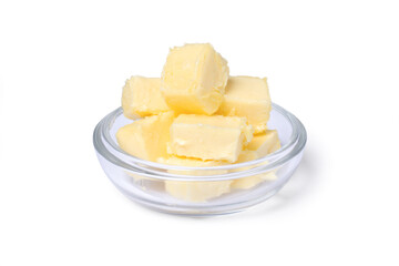 Butter in a glass bowl