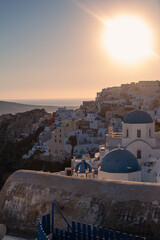 Fototapeta premium Santorini sunset