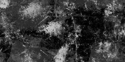 Distressed overlay texture rough black isolated on white and white texture vector grunge background. Distressed Rough Black cracked dark concrete floor or old grunge background. texture black gray.