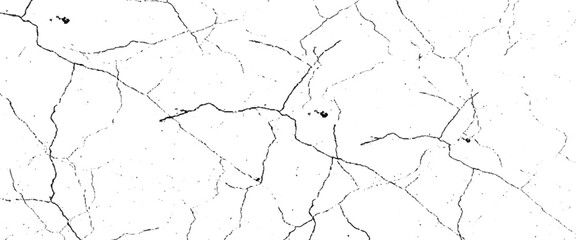 Vector grunge effect black and white drawing of cracked paint, scratch grunge urban Transparent background.