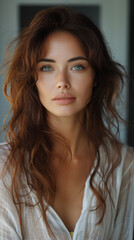 Naklejka premium Portrait of a beautiful 40 year old woman