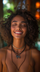 Portrait of a beautiful black woman