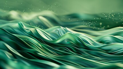 Soft green waves texture background, adding a serene touch to web banners.