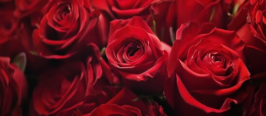 Blooming red rose wallpaper background