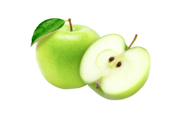 Green apple isolated on white