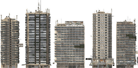 favela building tower hq arch viz cutout city buildings - 763260317