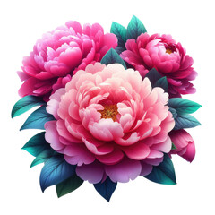 Isolated Floral Letter on a Clear PNG Canvas, Generative AI