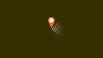Abstract GPS location tracking marker point and location map pin illustration.