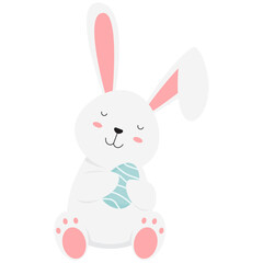 Bunny Easter Egg Illustration