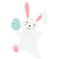 Bunny Easter Egg Illustration