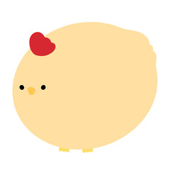 Yellow Chicken Cartoon illustration Farm Animal Cartoon Cute Yellow Chicken