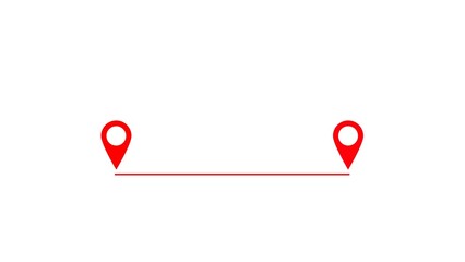 Abstract GPS location tracking marker point and location map pin illustration. - obrazy, fototapety, plakaty
