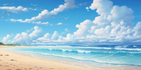 Obraz premium sandy beach 