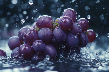 Rinse the grapes in water to remove the chemicals.