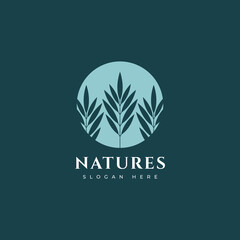 nature sky beautiful logo design graphic vector