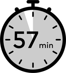 stopwatch 57 minutes