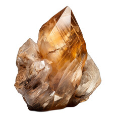 Rutilated Quartz isolated on transparent background