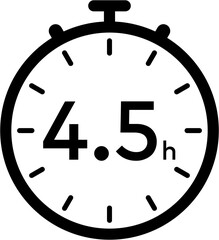 stopwatch 4.5 hours