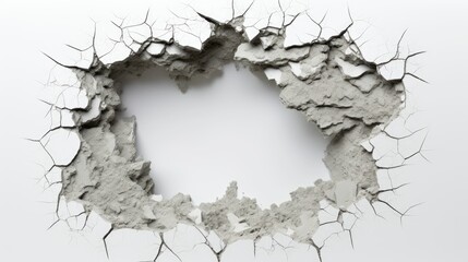 hole in the white wall, light from the hole abstract background