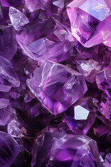 Purple crystal pattern for background