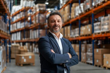 The warehouse manager is a man