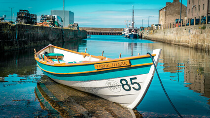 Boat in a harbour 