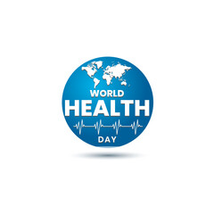 a world day poster with a globe on the front.