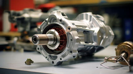 a limited-slip differential on a sports car.