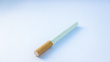 Cigarette single isolated on white background.