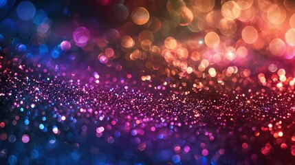 Festive shiny abstract background with colorful particles