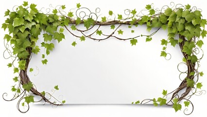 frame with leaves